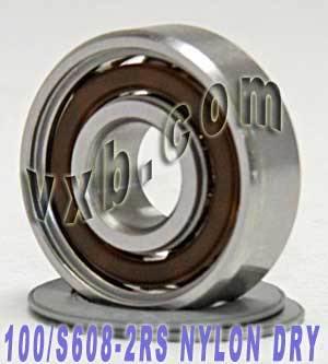 Wholesale Lot 100 Stainless Steel Skate Nylon Dry Sealed Bearings - VXB Ball Bearings