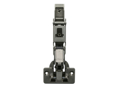 Front view of ✝️ 1-Pack Wide Angled Hinge 170 Degree, FACE Frame Application, Full Overlay with 0mm Face Frame Plate (2 - Set) 170°