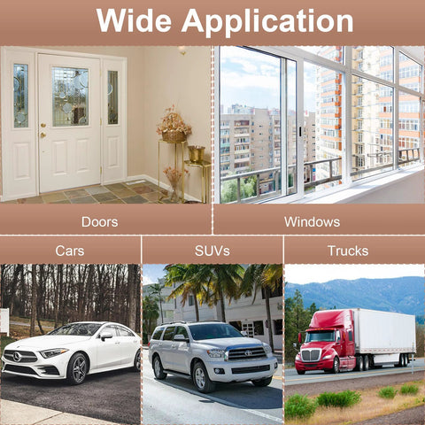 alophoty 10 ft rubber weather stripping, D-shaped automotive door seal, self-adhesive for doors/windows, cars SUVs trucks