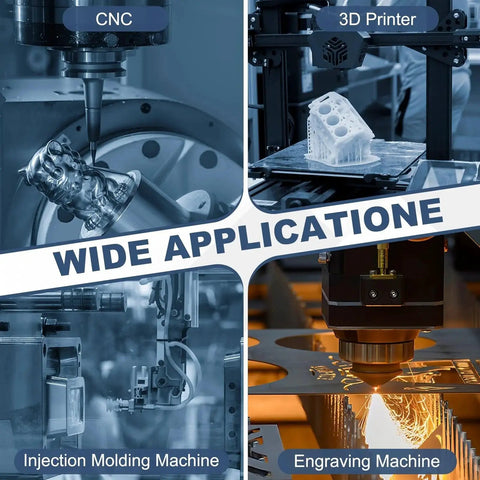 Wide application of 2 Pack Carbon Steel Dowel Pins One Sixteenth Inch Diameter Five Eighth Inch Length on CNC, 3D Printer, Molding, Engraving machines
