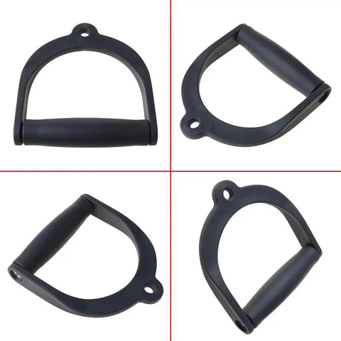 Wide Design Pull Rope Handle Grip for Cable Machines and Rope Training Heavy Duty D-Handle with Ergonomic Anti Slip Grip