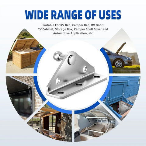 10mm Ball Stud Mounting Bracket Kit For Universal Gas Struts in various applications