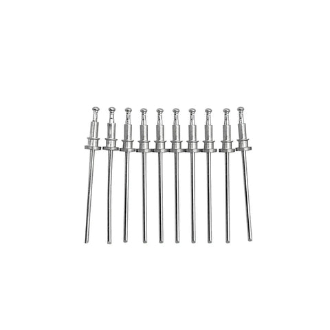 Window Regulator Rivets 10 Pcs Trim Clip Set Fits GM Chevy GMC Buick Cadillac shown in a row on a white background