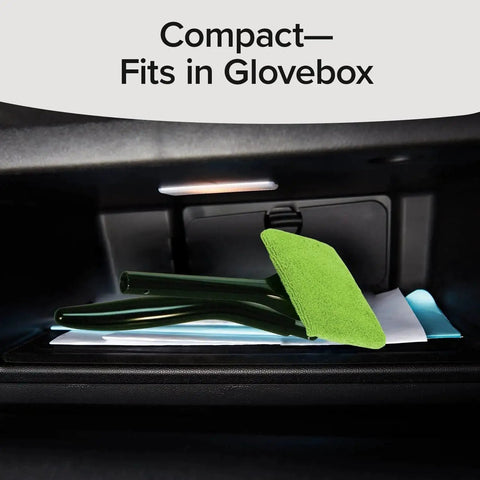 Reach Free Windshield Cleaning Tool With 16 Inch Detachable Handle Microfiber Window Cleaning Device fits in glovebox