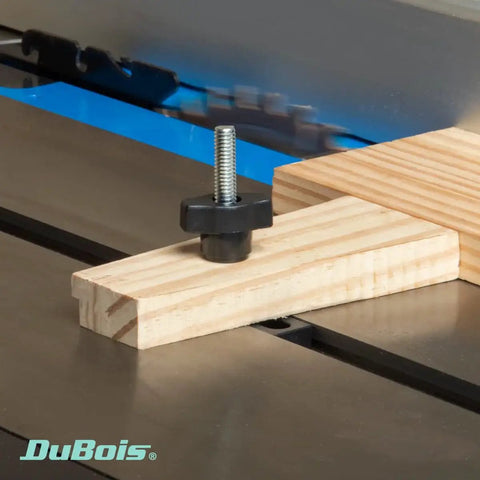 Ten Pack Quarter Inch Twenty Wing Knobs For T Track And Table Saw Accessories Featherboard Woodworking Jigs in use on saw