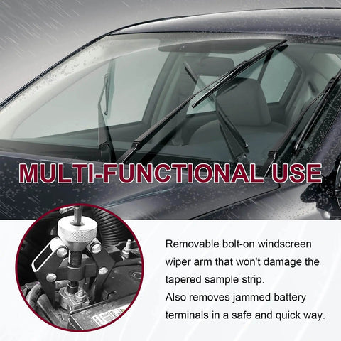 Heavy Duty Battery Terminal And Wiper Arm Puller Kit For Auto Windshield Wiper Arm Removal And Terminal Bolt Extraction