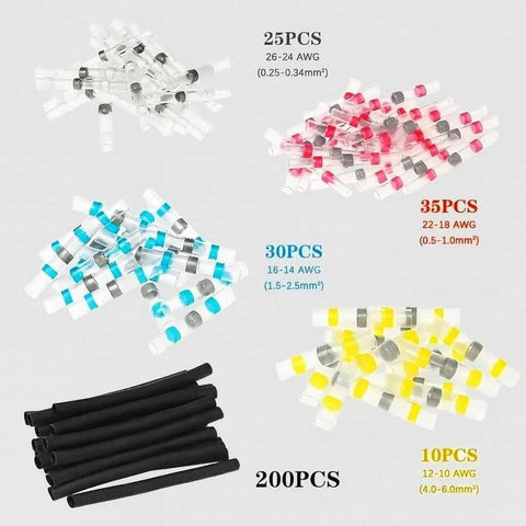 Super Handy 300 Piece Wire Ferrule Kit With Insulated Cord Pin End Terminals and Crimp Connectors for Cabinet and Panel Wiring