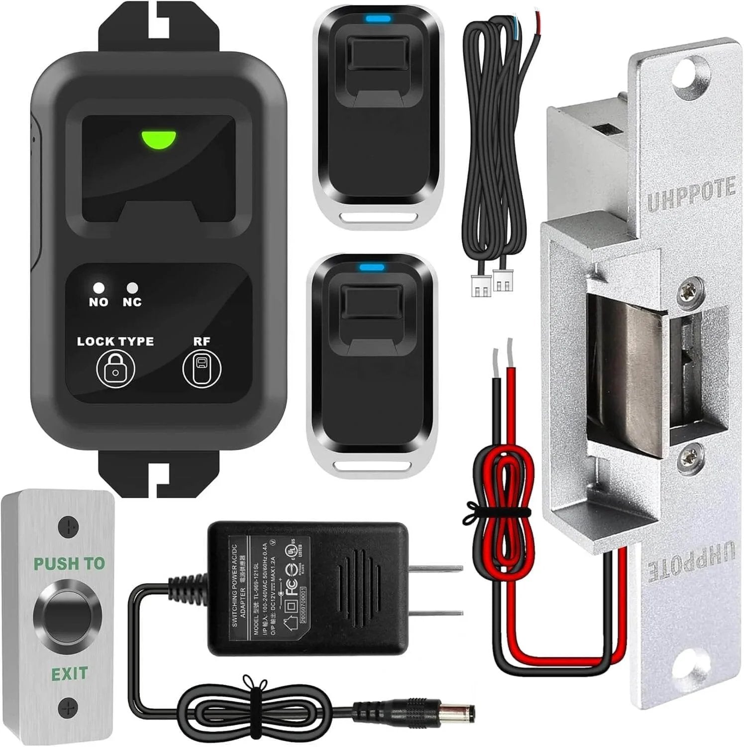 remote access electric strike lock Kit with 164 ft Ran...