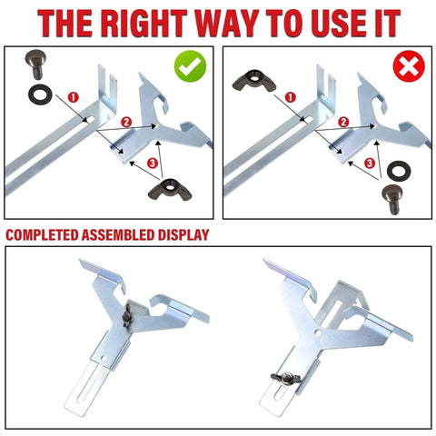 Assembly instructions and display for 650W Compact Wood Router With 12 Piece 1 Quarter Inch Bit Set Six Speeds Edge Guide Dust Hood.