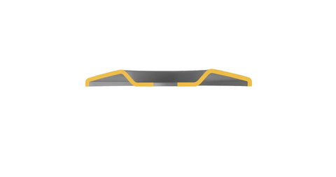 Tungsten carbide abrasive side profile of Extreme Shaping Disc for Woodworking Coping with Angle Grinder Attachment, 4.5 Inch Diameter, 7/8 Inch Bore.