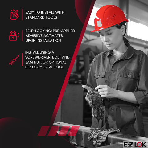 Worker installing Self Locking Externally Threaded Insert For Metal Repair In 303 Stainless Steel using E-Z Lok tools.