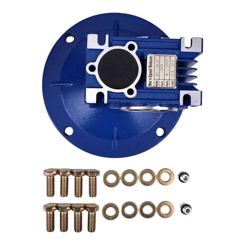 ✝️ Worm Gear Reducer 159 lb Load Capacity 1-Pack 56C Worm Gear Speed with blue housing and hardware set
