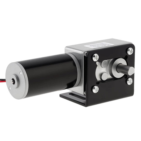✝️ Worm Gear Reducer 8 mm Shaft Size 1-Pack 12V Worm Gear Motor for Rotary Equipment shown in close-up with strong housing