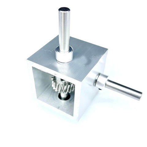 ✝️ Worm Gear Reducer 8 mm Shaft Size 661 lb Load Capacity 1-Pack Right Angle Worm Gearbox with visible metal housing and gear