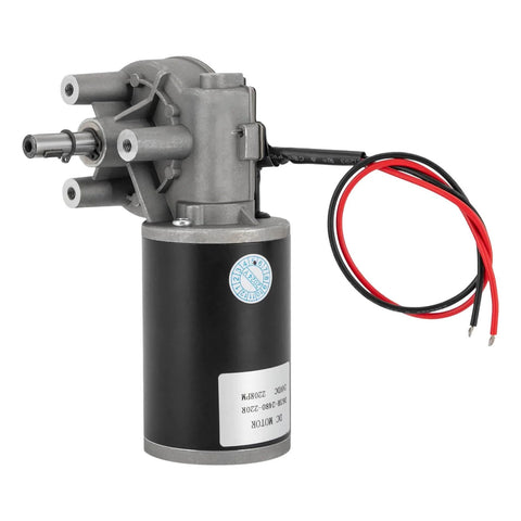 Front view of ✝️ Worm Gear Reducer 63 mm Shaft Size 87 lb Load Capacity 1-Pack Reduction Motor with wires visible