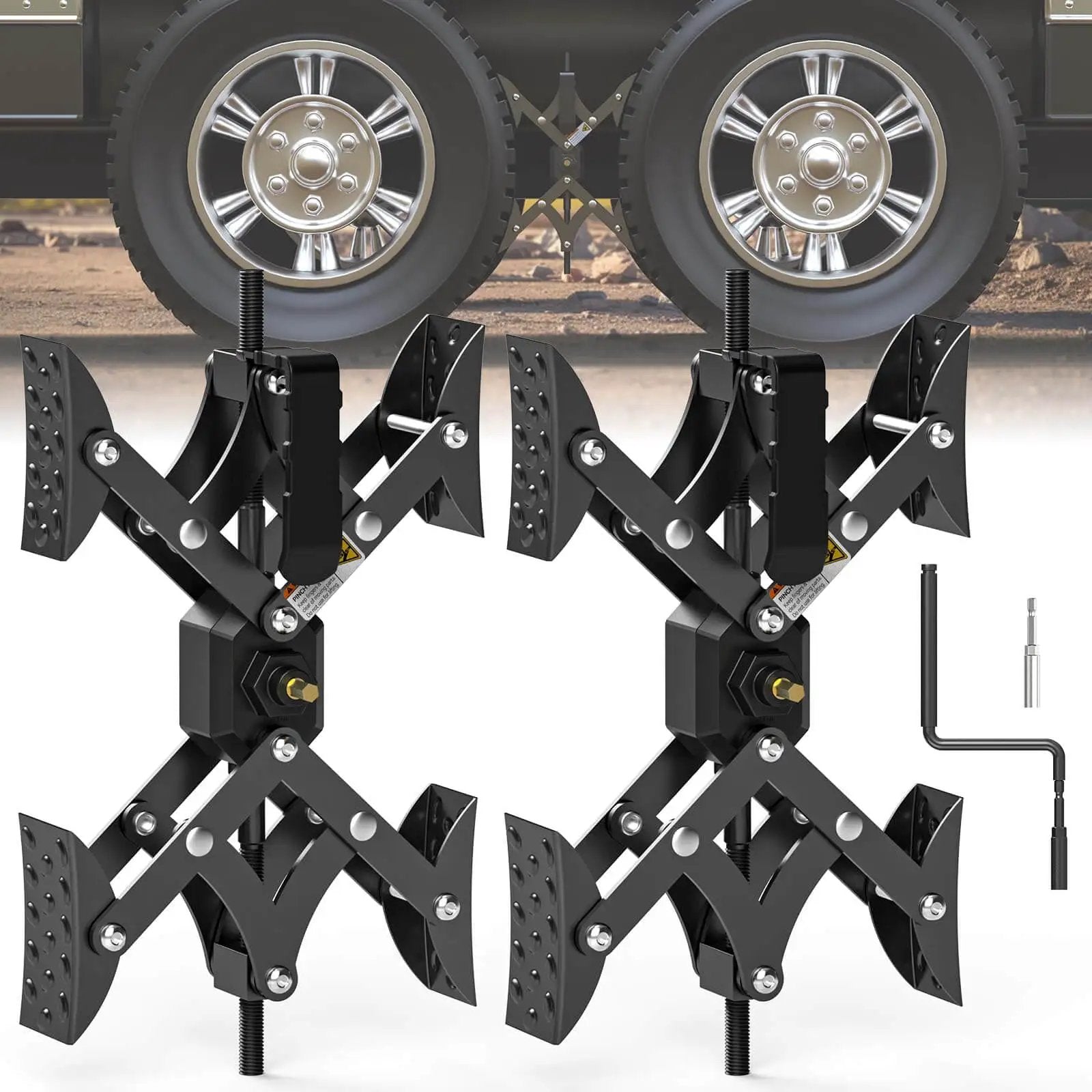 adjustable RV wheel chocks for RV Stability 🍁