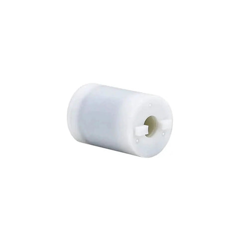 White Torque Limiter for xerox 4110 4122 4127 4595 D95 1100 D110 D125 Fuser Damping Wheel, cylindrical view.