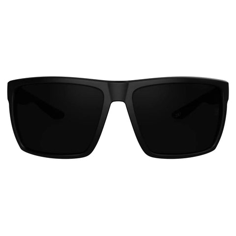 Front view of XL Wide Fit Z87 Sunglasses for Large Heads Men Women TR90 Ultralight UV400 Lenses with black frame.