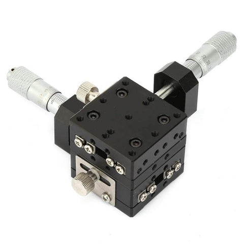 XY Linear Stage, SEMY40-AC Micrometer Manual Precision Linear Translation Stage Displacement Trimming Bearing