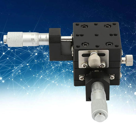 XY Linear Stage, SEMY40-AC Micrometer Manual Precision Linear Translation Stage with cross roller bearings, 40x40x40mm.