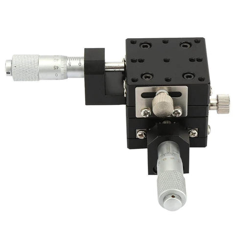 ✝️ XY Linear Stage, SEMY40-AC Micrometer Manual Precision Linear Translation Stage Displacement Trimming Bearing Sliding Table