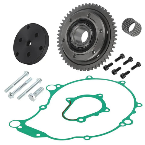 Starter Clutch One Way Gear Bearing Gasket Flywheel Puller Kit For Yamaha Raptor 660 YFM660R 2001 2002 2003 ATV Replacement