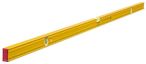 Stabila 29072 72 Inch Type 80A 3 Vial Contractors Level With Aluminum Frame For Long Span Precision In Framing Cabinets And Masonry Projects Durable Box Beam Layout Tool For Consistent Flat Surfaces And Accurate Readings