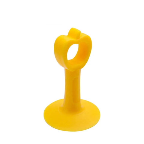 Yellow door stopper and handle crash pad silencer for doors and knobs protect walls with shockproof bumper guard quiet close door cushion