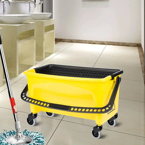 3 Inch Mop Bucket Wheel Replacement Set Of 4 Non Marking TPR Castors For Rubbermaid Models 7570 L2 7571 7580 7581 7582 7583 WaveBrake Compatible Plug And Play Design Durable Non Marking TPR Wheels For Quiet Operation And Easy Replacement
