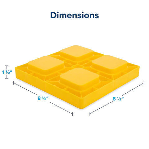 Interlocking RV Leveling Blocks With Storage Bag For Easy Camping Setup And Precise Stacking, Ten Pack, Each Block Adds One Inch Of Height