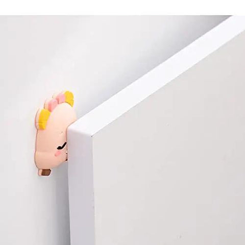 10 Pack Doorknob Wall Mute Cushion Silencer For Doors And Cabinets Eco Friendly Silicone Anti Collision Door Stopper With Wall Protection And Compact Storage Yellow installed on wall