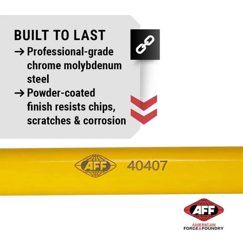 Torque Limiting Extension, 1" Drive, 300 ft/lbs, Yellow, 40407, built with chrome molybdenum steel and powder-coated finish