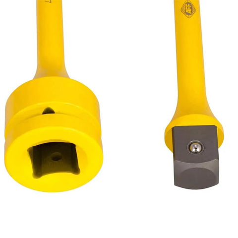 Close-up of Torque Limiting Extension, 1" Drive, 175 ft/lbs, Yellow, 40417 showing socket end and hex end.