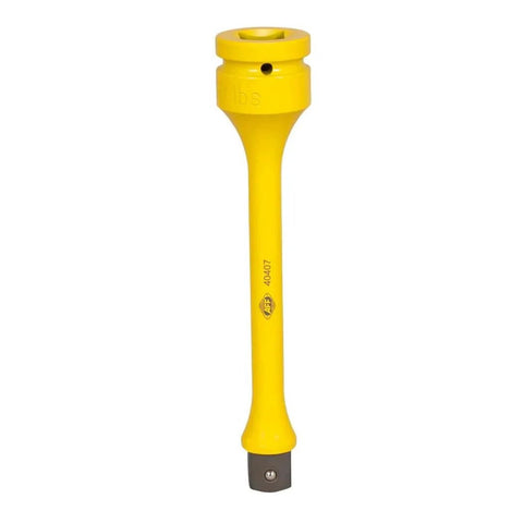 Torque Limiting Extension, 1" Drive, 300 ft/lbs, Yellow, 40407, chrome molybdenum steel, ideal for auto wheel service