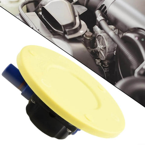 6 Inch Vacuum Suction Cup With Beefy Heavy Duty Aluminum Base And Hand Pump, automotive use, shown against engine background.