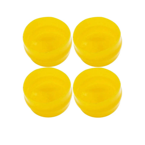 Wheel Bearing Cap Dust Cover 4 Pack M143338 For John Deere L LA LT LX D And X Series, flexible yellow protective caps