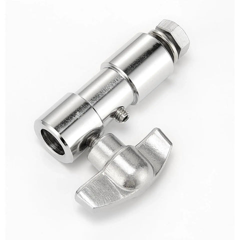 Metal Yoke Mount to Baby Receiver and Junior Adapter with bolt, for TVMP yoke lighting mounts converts to light stands or wall arm.