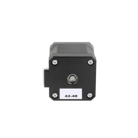 Front view of Z Axis 42 48 Stepper Motor For K1 Max 3D Printer 1A 1.8 Degree Shaft showing four mounting screws and label.
