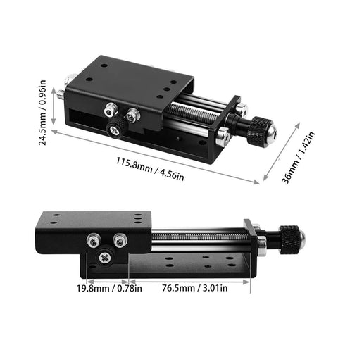 Z Axis Screw Slide Table Linear Actuator Engraving Machines High Precision Linear Actuator Stainless Steel CNC part dimensions