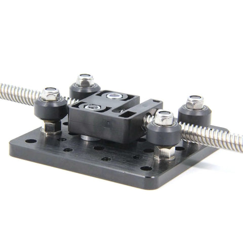 Close-up of 250mm 4080U Aluminum Profile Z-axis Screw Slide Table Linear Actuator for 3D Printer and DIY CNC Router Parts