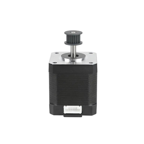 Front view of Z Axis 42 48 Stepper Motor For K1 Max 3D Printer 1A 1.8 Degree Shaft showcasing the shaft and pinion gear.