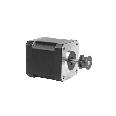 Side view of the Z Axis 42 48 Stepper Motor For K1 Max 3D Printer 1A 1.8 Degree Shaft showing the motor body and shaft.