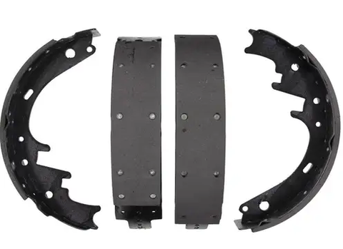 1991 GMC K2500 Rear Z655R Organic Drum Brake Shoe Set, showing four brake shoes with organic lining for reliable stops.