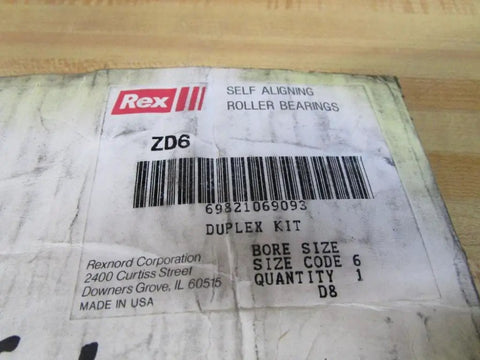Label on ZD6 Seal Rexnord Premium Grade Factory Box New Replacement Seal For Industrial Gear Reducers Bearings And Conveyor Systems