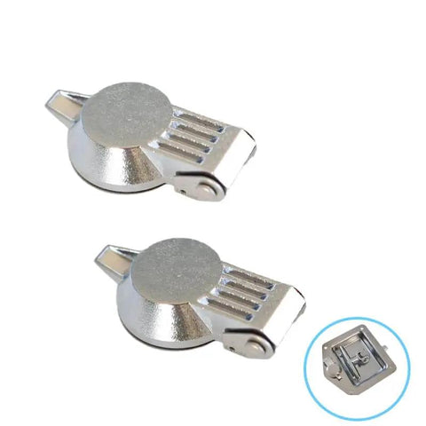 Durable zinc alloy cam lock dust cover set protects tool box locks from dust and moisture, extends life, with 17mm caps.