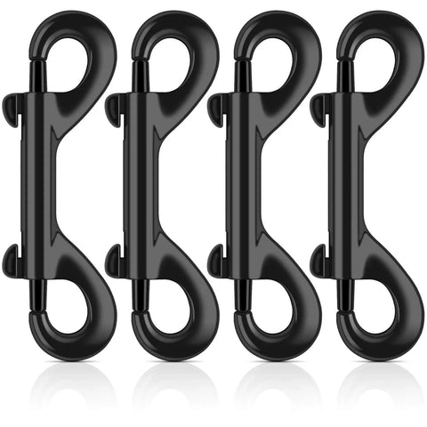 3.5 Inch Double Ended Snap Hooks 110 Lbs Load Zinc Alloy Heavy Duty Bolt Snap Clips Double Sided Design For Dogs Leashes