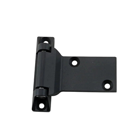 Black heavy duty zinc alloy hinge for large electrical cabinet doors for industrial switchgear machinery 1 piece