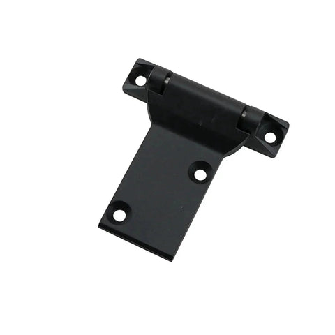 Heavy Duty Zinc Alloy Hinge For Large Electrical Cabinet Doors For Industrial Switchgear Machinery 1 Piece, black finish close-up.