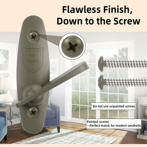 Heavy Duty Thumb Latch Replacement For Sliding Patio Doors Zinc Alloy Lock With Tribeca Style Color Matched Screws