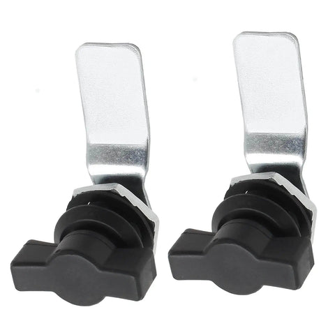 Two piece thumb operated offset cam lock set delivers durable rust resistant zinc alloy construction, easy installation.